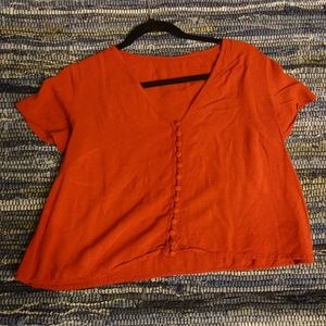 Burnt orange Crop top